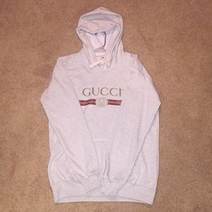 Grey Gucci Hoodie